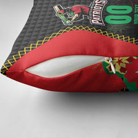 Custom Caribbean Cricket St Kitts and Nevis Pillow Cover Two Islands One Fire Patriots Crown 2025 - Black - Wonder Print Shop