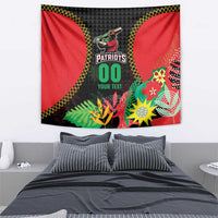 Custom Caribbean Cricket St Kitts and Nevis Tapestry Two Islands One Fire Patriots Crown 2025 - Black - Wonder Print Shop