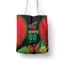 Custom Caribbean Cricket St Kitts and Nevis Tote Bag Two Islands One Fire Patriots Crown 2025 - Black - Wonder Print Shop