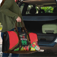 Custom Caribbean Cricket St Kitts and Nevis Travel Bag Two Islands One Fire Patriots Crown 2025 - Black - Wonder Print Shop