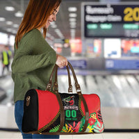 Custom Caribbean Cricket St Kitts and Nevis Travel Bag Two Islands One Fire Patriots Crown 2025 - Black - Wonder Print Shop