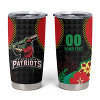 Custom Caribbean Cricket St Kitts and Nevis Tumbler Cup Two Islands One Fire Patriots Crown 2025 - Black - Wonder Print Shop