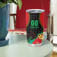 Custom Caribbean Cricket St Kitts and Nevis Tumbler Cup Two Islands One Fire Patriots Crown 2025 - Black - Wonder Print Shop