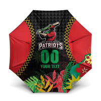 Custom Caribbean Cricket St Kitts and Nevis Umbrella Two Islands One Fire Patriots Crown 2025 - Black - Wonder Print Shop