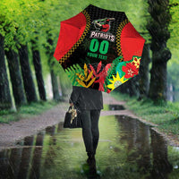 Custom Caribbean Cricket St Kitts and Nevis Umbrella Two Islands One Fire Patriots Crown 2025 - Black - Wonder Print Shop