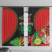 Custom Caribbean Cricket St Kitts and Nevis Window Curtain Two Islands One Fire Patriots Crown 2025 - Black - Wonder Print Shop