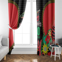 Custom Caribbean Cricket St Kitts and Nevis Window Curtain Two Islands One Fire Patriots Crown 2025 - Black - Wonder Print Shop