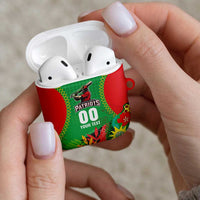 Custom Caribbean Cricket St Kitts and Nevis AirPods Case Two Islands One Fire Patriots Crown 2025 - Green - Wonder Print Shop