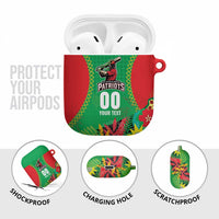 Custom Caribbean Cricket St Kitts and Nevis AirPods Case Two Islands One Fire Patriots Crown 2025 - Green - Wonder Print Shop