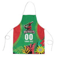 Custom Caribbean Cricket St Kitts and Nevis Apron Two Islands One Fire Patriots Crown 2025 - Green - Wonder Print Shop