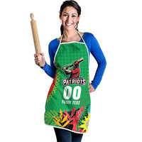 Custom Caribbean Cricket St Kitts and Nevis Apron Two Islands One Fire Patriots Crown 2025 - Green - Wonder Print Shop