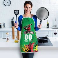 Custom Caribbean Cricket St Kitts and Nevis Apron Two Islands One Fire Patriots Crown 2025 - Green - Wonder Print Shop