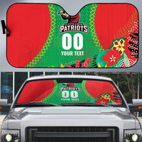Custom Caribbean Cricket St Kitts and Nevis Auto Sun Shade Two Islands One Fire Patriots Crown 2025 - Green - Wonder Print Shop
