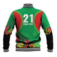 Custom Caribbean Cricket St Kitts and Nevis Baseball Jacket Two Islands One Fire Patriots Crown 2025 - Green - Wonder Print Shop