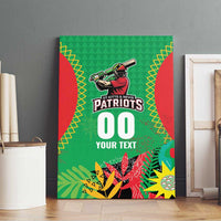 Custom Caribbean Cricket St Kitts and Nevis Canvas Wall Art Two Islands One Fire Patriots Crown 2025 - Green - Wonder Print Shop