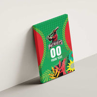 Custom Caribbean Cricket St Kitts and Nevis Canvas Wall Art Two Islands One Fire Patriots Crown 2025 - Green - Wonder Print Shop