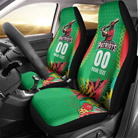 Custom Caribbean Cricket St Kitts and Nevis Car Seat Cover Two Islands One Fire Patriots Crown 2025 - Green - Wonder Print Shop