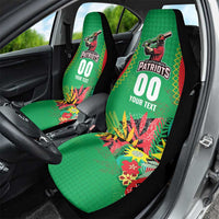 Custom Caribbean Cricket St Kitts and Nevis Car Seat Cover Two Islands One Fire Patriots Crown 2025 - Green - Wonder Print Shop
