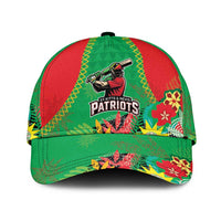 Custom Caribbean Cricket St Kitts and Nevis Classic Cap Two Islands One Fire Patriots Crown 2025 - Green - Wonder Print Shop