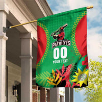 Custom Caribbean Cricket St Kitts and Nevis Garden Flag Two Islands One Fire Patriots Crown 2025 - Green - Wonder Print Shop