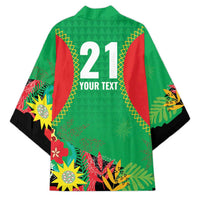 Custom Caribbean Cricket St Kitts and Nevis Kimono Two Islands One Fire Patriots Crown 2025 - Green - Wonder Print Shop