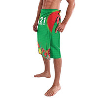 Custom Caribbean Cricket St Kitts and Nevis Lavalava Two Islands One Fire Patriots Crown 2025 - Green - Wonder Print Shop