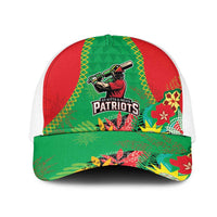 Caribbean Cricket St Kitts and Nevis Mesh Trucker Cap Two Islands One Fire Patriots Crown 2025 - Green - Wonder Print Shop