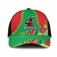 Caribbean Cricket St Kitts and Nevis Mesh Trucker Cap Two Islands One Fire Patriots Crown 2025 - Green - Wonder Print Shop