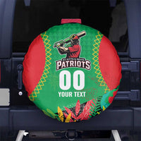 Custom Caribbean Cricket St Kitts and Nevis Spare Tire Cover Two Islands One Fire Patriots Crown 2025 - Green - Wonder Print Shop