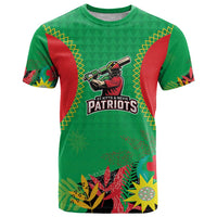 Custom Caribbean Cricket St Kitts and Nevis T Shirt Two Islands One Fire Patriots Crown 2025 - Green - Wonder Print Shop