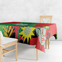 Custom Caribbean Cricket St Kitts and Nevis Tablecloth Two Islands One Fire Patriots Crown 2025 - Green - Wonder Print Shop