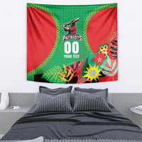 Custom Caribbean Cricket St Kitts and Nevis Tapestry Two Islands One Fire Patriots Crown 2025 - Green - Wonder Print Shop