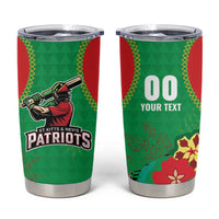 Custom Caribbean Cricket St Kitts and Nevis Tumbler Cup Two Islands One Fire Patriots Crown 2025 - Green - Wonder Print Shop