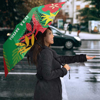 Custom Caribbean Cricket St Kitts and Nevis Umbrella Two Islands One Fire Patriots Crown 2025 - Green - Wonder Print Shop