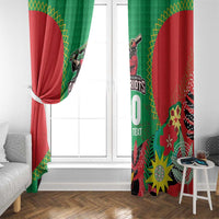 Custom Caribbean Cricket St Kitts and Nevis Window Curtain Two Islands One Fire Patriots Crown 2025 - Green - Wonder Print Shop