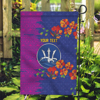 Custom Women’s Cricket Barbados Floral Series Garden Flag Blue Pink Pride of Barbados