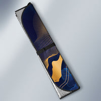 Custom Women’s Cricket Barbados Floral Series Auto Sun Shade Royal Blue Pride of Barbados