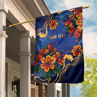 Custom Women’s Cricket Barbados Floral Series Garden Flag Royal Blue Pride of Barbados