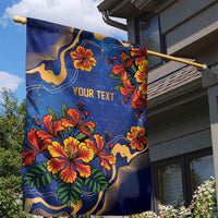 Custom Women’s Cricket Barbados Floral Series Garden Flag Royal Blue Pride of Barbados