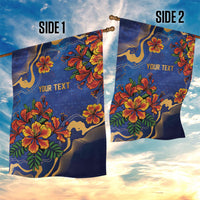 Custom Women’s Cricket Barbados Floral Series Garden Flag Royal Blue Pride of Barbados