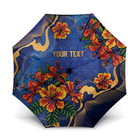 Custom Women’s Cricket Barbados Floral Series Umbrella Royal Blue Pride of Barbados