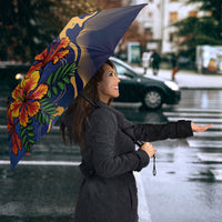 Custom Women’s Cricket Barbados Floral Series Umbrella Royal Blue Pride of Barbados