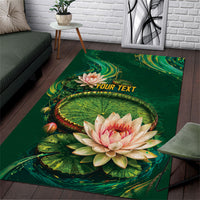 Custom Women’s Cricket Guyana Floral Series Area Rug Victoria Amazonica Giant Water Lily