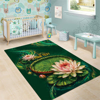 Custom Women’s Cricket Guyana Floral Series Area Rug Victoria Amazonica Giant Water Lily