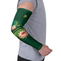 Custom Women’s Cricket Guyana Floral Series Arm Sleeves Victoria Amazonica Giant Water Lily