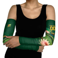 Custom Women’s Cricket Guyana Floral Series Arm Sleeves Victoria Amazonica Giant Water Lily