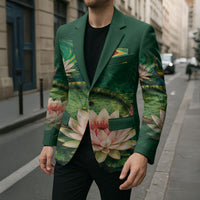 Custom Women’s Cricket Guyana Floral Series Blazer Victoria Amazonica Giant Water Lily