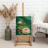 Custom Women’s Cricket Guyana Floral Series Canvas Wall Art Victoria Amazonica Giant Water Lily