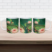 Custom Women’s Cricket Guyana Floral Series Ceramic Mug Victoria Amazonica Giant Water Lily