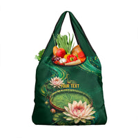 Custom Women’s Cricket Guyana Floral Series Grocery Bag Victoria Amazonica Giant Water Lily